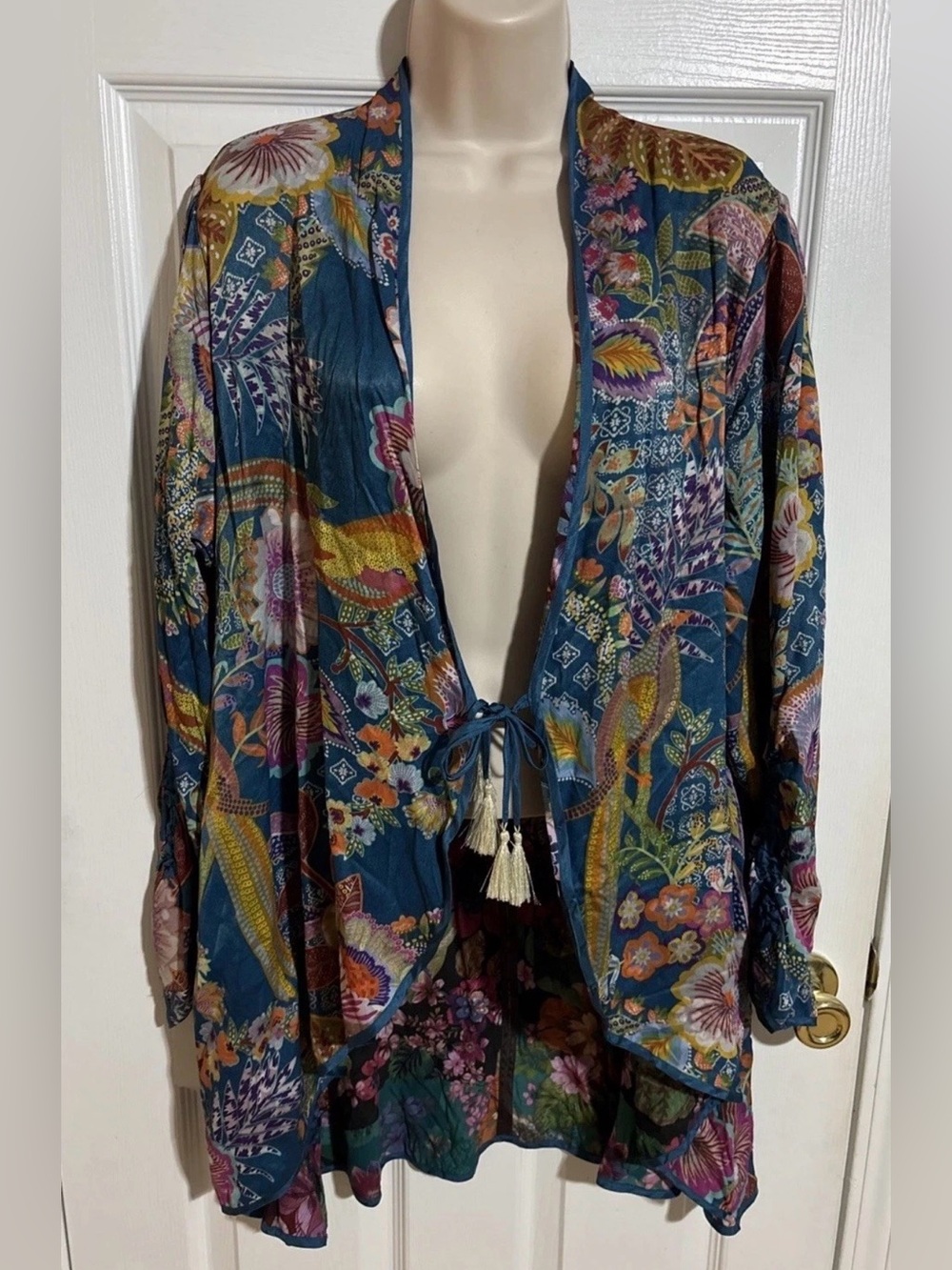 Johnny Was LAPHAM RYDER COAT CARDIGAN (REVERSIBLE) SIZE LARGE -NWT Retails $350